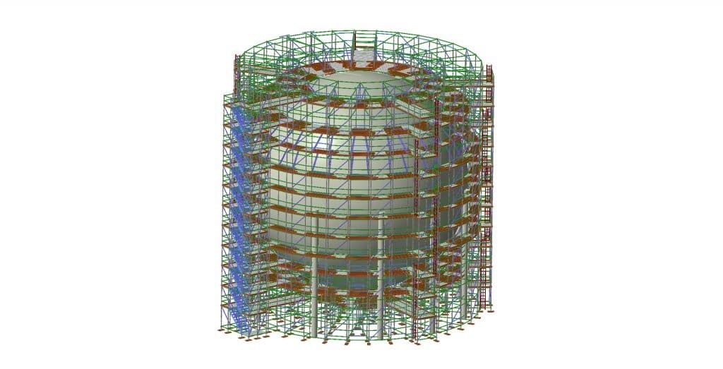 3d scaffold drawing by United Scaffolding