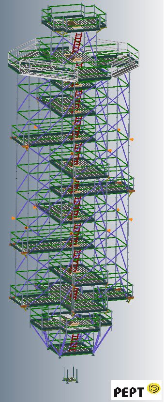 3d scaffold drawing by Pept Oy AB