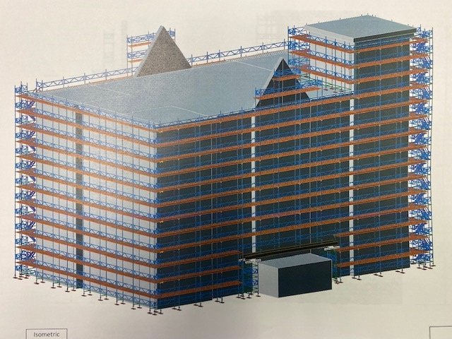 3d scaffold drawing by Safespan Scaffolding