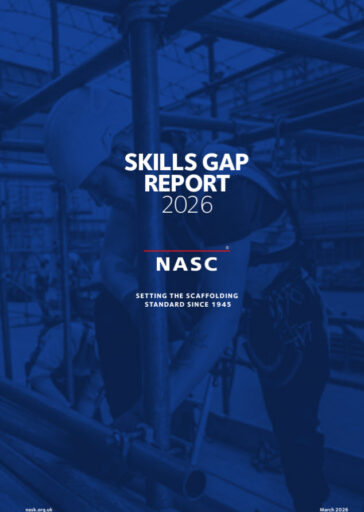NASC Skills Gap Report 2026 cover — published March 2026 by the National Access and Scaffolding Confederation