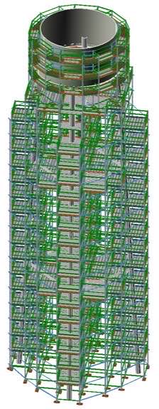 3D scaffold drawing by Apache Industrial