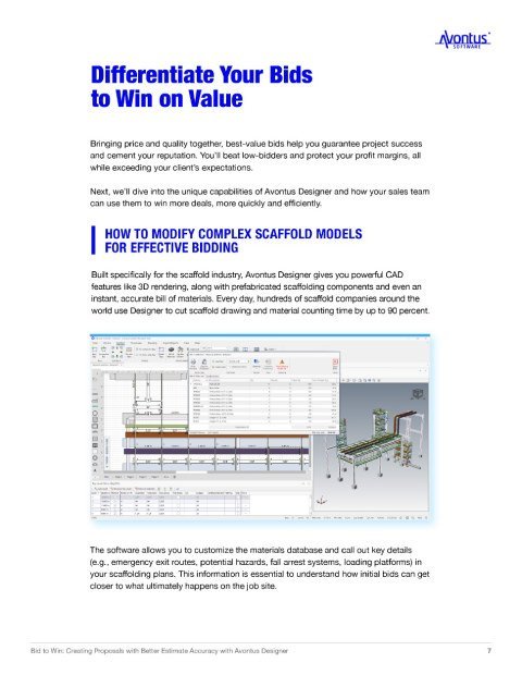 Create Proposals with Better Estimate Accuracy with Avontus Designer