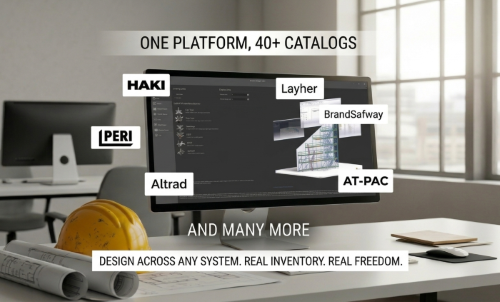 Avontus Designer gives you free access to catalogs from over 40 of the world's leading system scaffold manufacturers