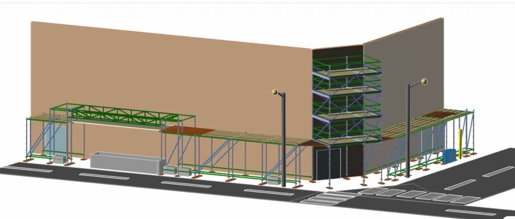 3D scaffold drawing by Don Fry Scaffolding Service