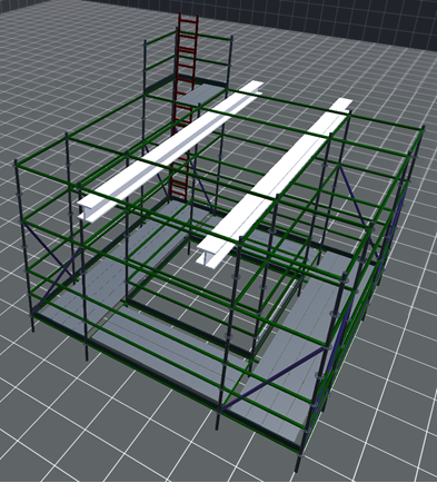 A 3D scaffold model created on Scaffold Designer.