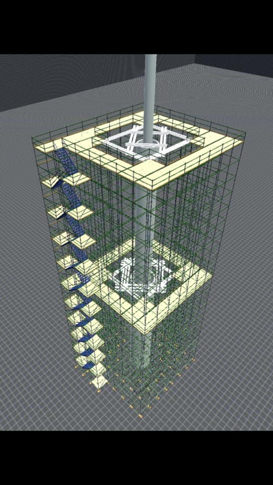 3D scaffold drawing by Sancton Access